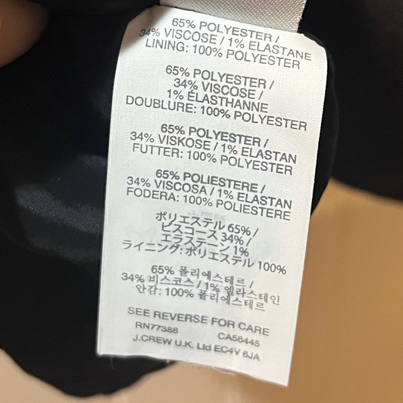 J. Crew Classic Black Long Sleeve Dress - Picture 3 of 5